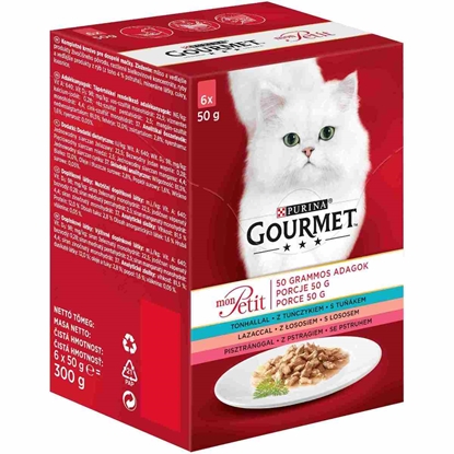 Attēls no GOURMET Mon Petit Fish Mix - wet cat food - 6 x 50 g