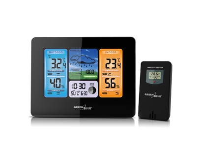 Picture of Greenblue GB526 digital weather station Black Battery