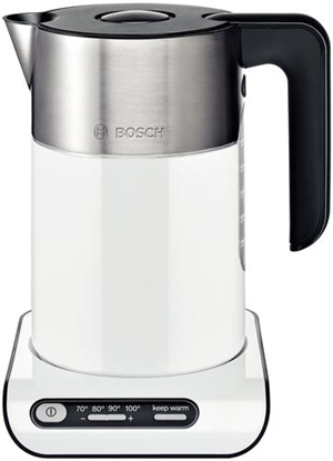 Attēls no Bosch TWK8611 electric kettle 1.5 L 2400 W Anthracite, White