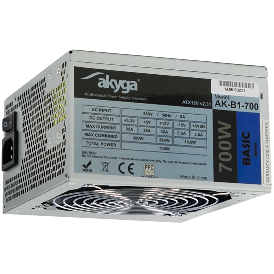 Изображение Akyga AK-B1-700 power supply unit 700 W 20+4 pin ATX ATX Grey