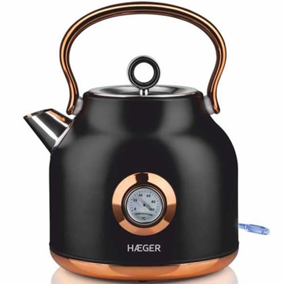 Изображение Haeger EK-22B.024A  Art Deco Electric kettle with thermometer1.7L 2200W