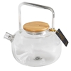 Изображение Tējkanna stikla ar koka vāciņu 1l