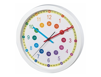 Attēls no Hama Easy Learning Quartz clock Circle Multicolour, White