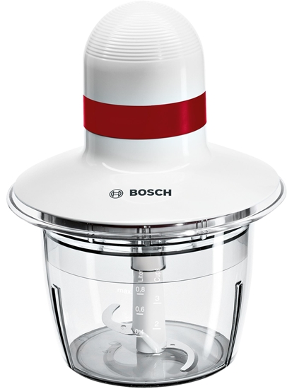 Picture of Bosch MMRP1000 electric food chopper 0.8 L 400 W Red, Transparent, White
