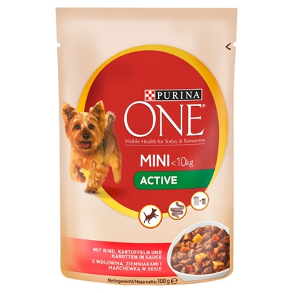 Picture of PURINA One Mini Beef, Potatoes, Carrots - wet dog food - 100 g