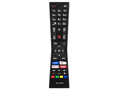 Attēls no LXP3338 TV pults TV LCD/LED JVC,VESTEL,HYUNDAI RM-C3338 NETFLIX,YOUTUBE,PRIME VIDEO