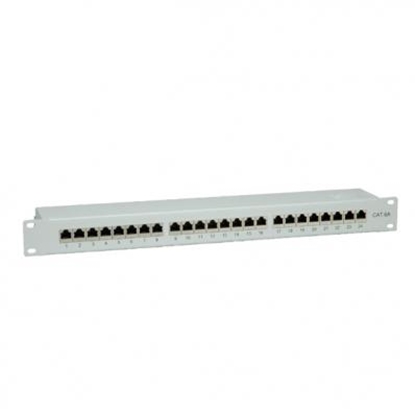 Picture of VALUE Cat.6a 19" Patch Panel, 24 Ports, STP grey
