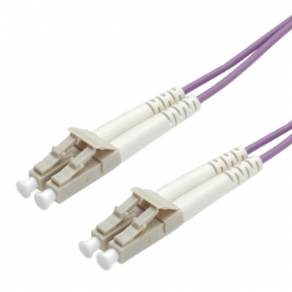 Изображение VALUE Fibre Optic Jumper Cable, 50/125 µm, LC/LC, OM4, violet, 0.5 m