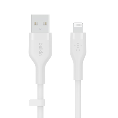 Attēls no Belkin Flex Lightning/USB-A 2m mfi cert., white CAA008bt2MWH