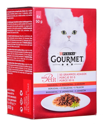 Изображение GOURMET Mon Petit Meat Mix - wet cat food - 6 x 50 g