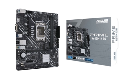 Attēls no ASUS PRIME H610M-K D4 Intel H610 LGA 1700 micro ATX