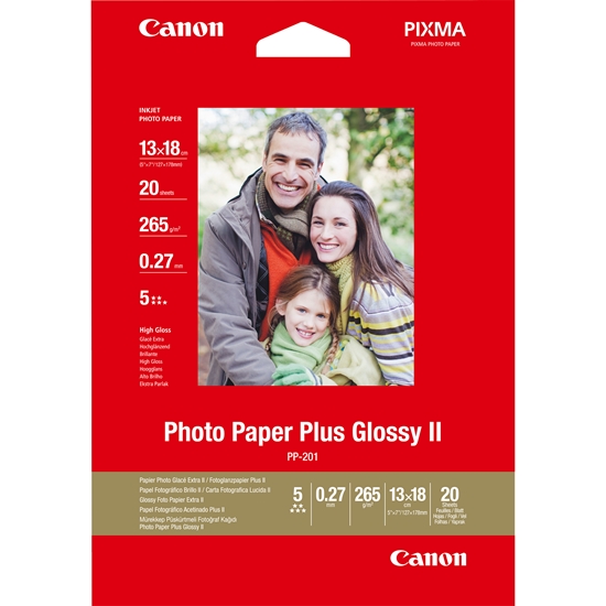Picture of Fotopapīrs CANON PP-201 Plus II 13X18 Glossy 20gab