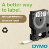 Изображение Dymo D1 12mm Black/Green labels 45019