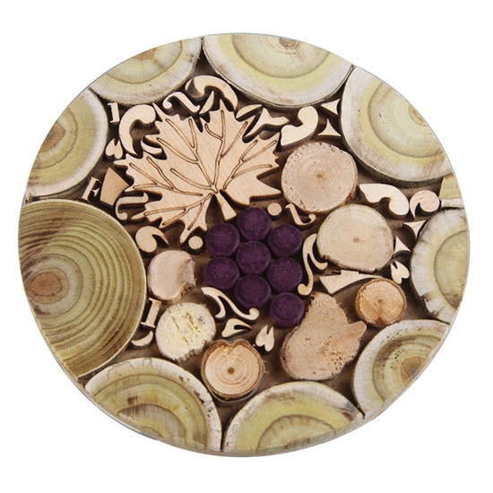 Изображение Kadiķkoka paliktnis, apaļš, 14cm