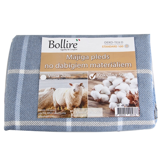 Picture of Pleds 140x200cm kokvilna 50%