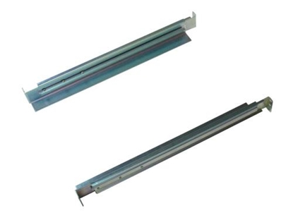 Attēls no CyberPower | 4POSTRAILKIT1832 Rackmount Rail Kit | Adjustable Rails: Extend from 18.5” to 29” for proper fit with various sizing requirements; 4-Post Mounting: Secures equipment at both the front and back of the rack; Mounting Hardware: Sixteen (16) M5 x 