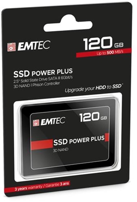 Attēls no EMTEC SSD 120GB 3D NAND 2,5" (6.3cm) SATAIII