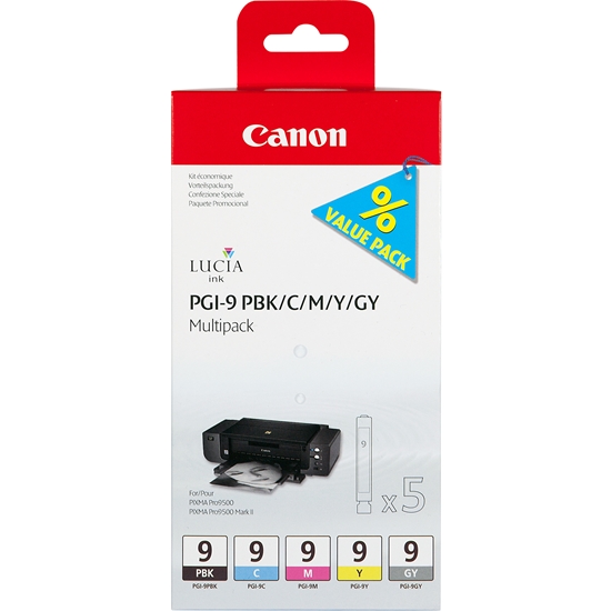 Изображение Canon PGI-9 Multi Pack PBK/C/M/Y/GY