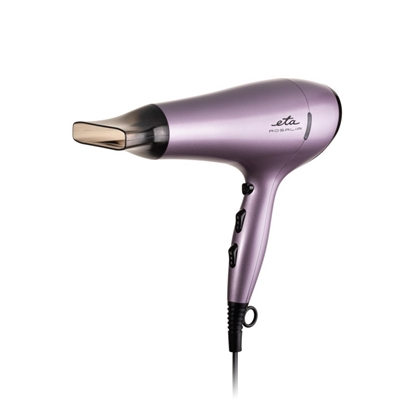 Attēls no ETA | Hair Dryer | ETA431990000 Rosalia | 2200 W | Number of temperature settings 3 | Ionic function | Diffuser nozzle | Purple