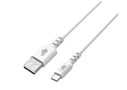 Attēls no Kabel USB-USB C 2m silikonowy biały Quick Charge 
