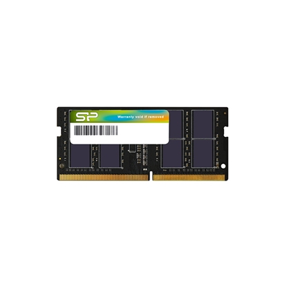 Attēls no SILICON POWER DDR4 SODIMM RAM memory 3200 MHz CL22 16 GB (SP016GBSFU320X02) Black