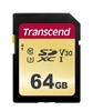 Picture of Transcend SDXC 500S         64GB Class 10 UHS-I U3 V30