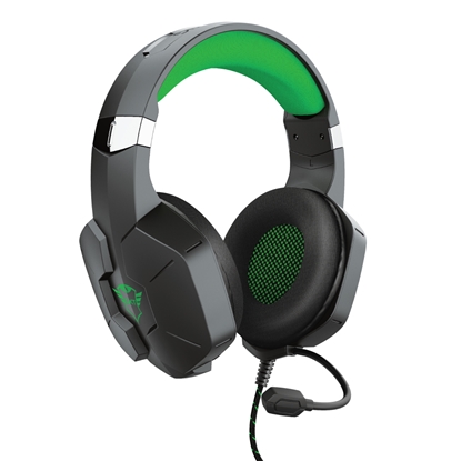 Изображение Trust GXT 323X Carus Headset Wired Head-band Gaming Black, Green