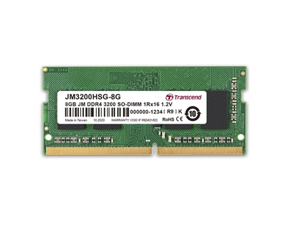 Picture of Pamięć do laptopa Transcend JetRam, SODIMM, DDR4, 8 GB, 3200 MHz, CL22 (JM3200HSG-8G)
