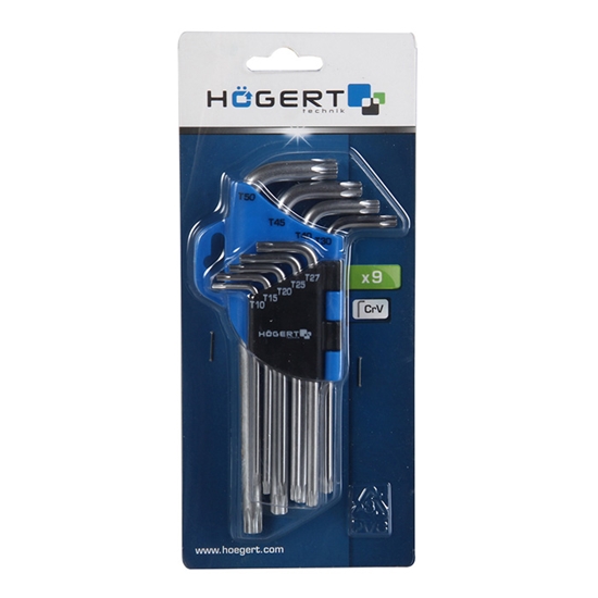 Изображение Atslēgu komplekts Torx 9gab.