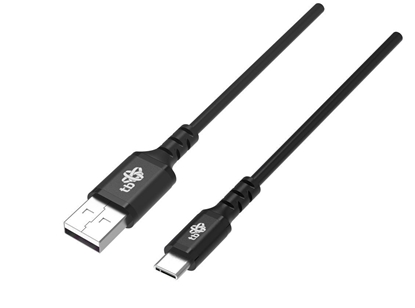 Attēls no Kabel USB-USB C 2m silikonowy czarny Quick Charge 