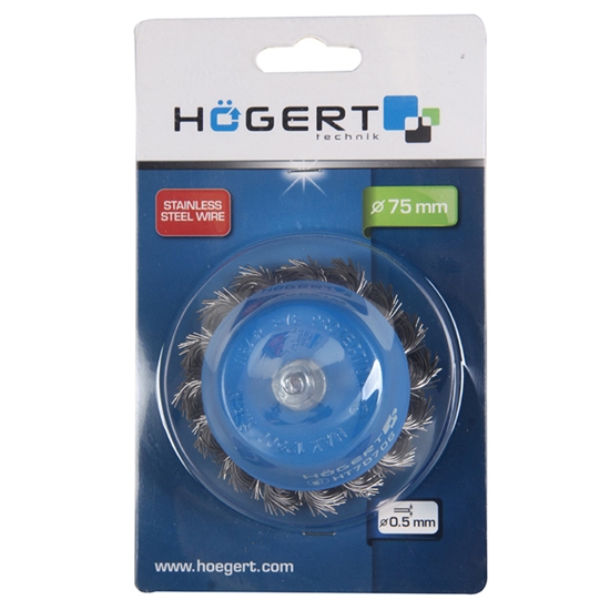 Picture of Koniskā birste ar turētāju 75mm.metāla 0,5mm, HT7D706