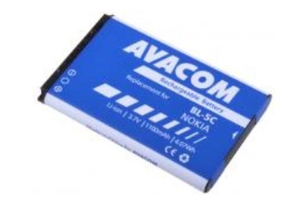 Picture of AVACOM BATTERY FOR MOBILE PHONE NOKIA 6230, N70, LI-ION 3,7V 1100MAH (REPLACEMENT BL-5C)