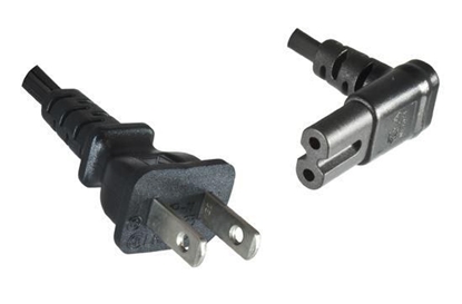 Изображение Kabel zasilający MicroConnect Power Cord US - C7 Angled 1.8m (PE110718A)