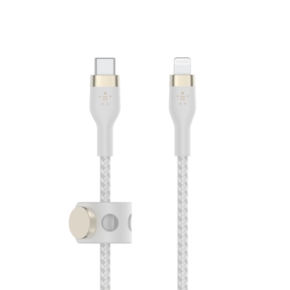 Attēls no Belkin Flex Lightning/USB-C 15W 2m mfi. cert. white CAA011bt2MWH