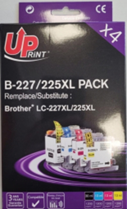 Picture of UPrint Brother 225XL BK (30ml)+C+M+Y (13ml)