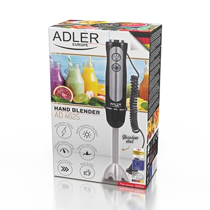 Pilt Adler AD 4625b Hand Blender, 1500 W, Number of speeds 5, Turbo mode, Black