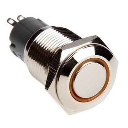 Изображение DimasTech Przycisk LED 16mm Pomaraczowy (PD009)