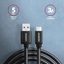 Picture of BUCM3-AM15AB Kabel USB-C - USB-A, 1.5m, USB 3.2 Gen 1 3A, ALU, oplot, czarny