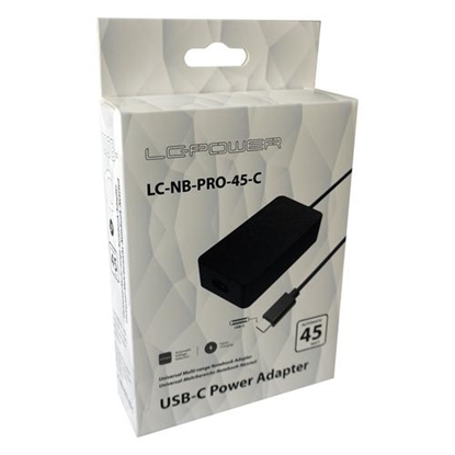 Attēls no Zasilacz do laptopa LC-Power 45 W, USB-C, 3 A, 20 V (LC-NB-PRO-45-C)