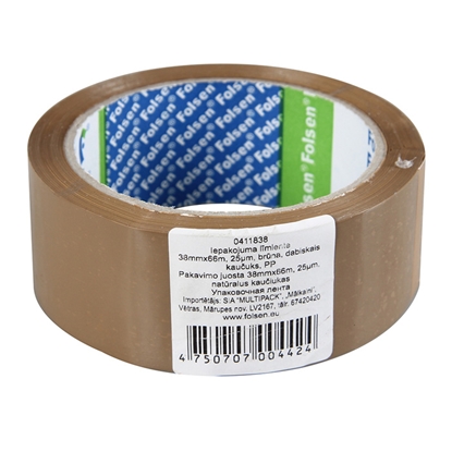 Attēls no Iepakojuma līmlente 38 mm x 66 m, brūna, SO, 25 my