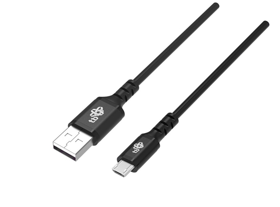Picture of Kabel USB-Micro USB 2m  silikonowy czarny Quick Charge