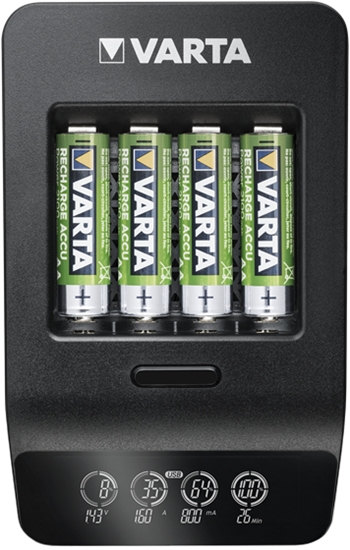 Picture of Varta LCD Smart Charger+ incl. 4 Batteries 2100 mAh AA
