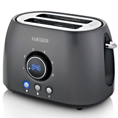 Attēls no Haeger TO-08D.012A Future Toaster with digital timer 800W