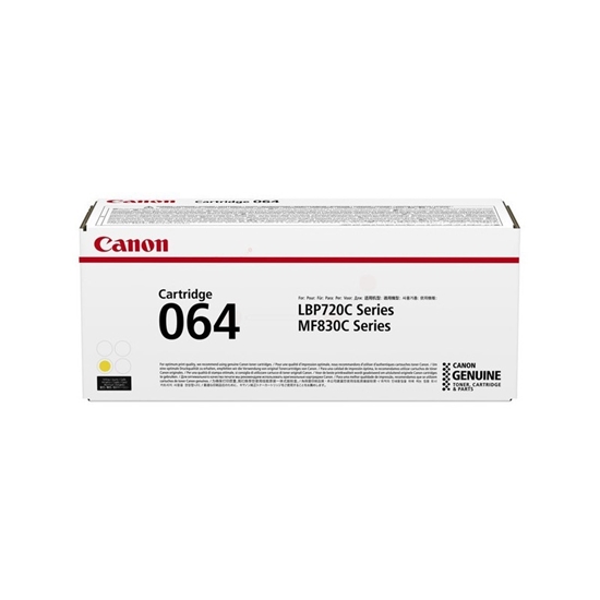 Picture of Canon Toner Cartridge 064 Y yellow