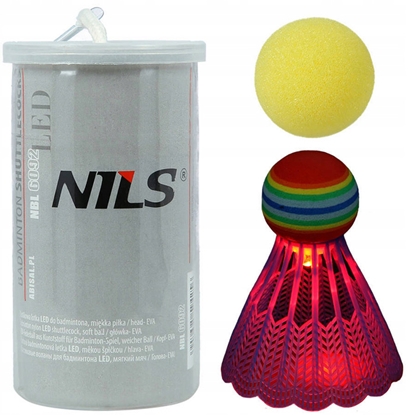 Изображение Badmintona volāns ar LED un bumbiņa Nils