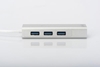 Изображение DIGITUS USB 3.0 3-Port Hub & Gigabit LAN-Adapter