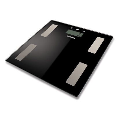 Picture of Salter 9150 BK3R Black Glass Analyser Bathroom Scales