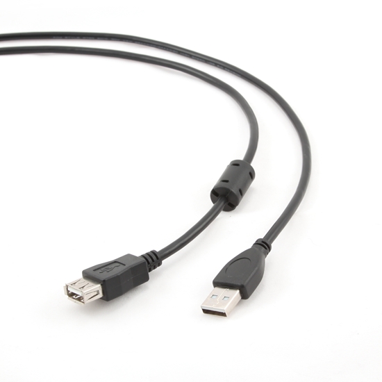Picture of Gembird 1.8m USB 2.0 A M/FM USB cable USB A Black