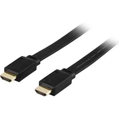 Attēls no Kabel Deltaco HDMI - HDMI 5m czarny (HDMI-1050F)