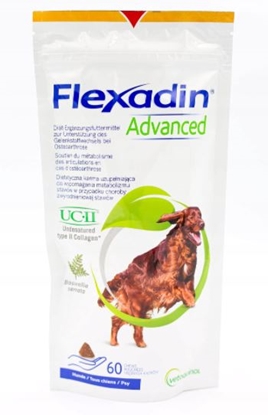 Obrazek Vetoquinol Flexadin Advanced- snacks for dogs- 60 tablets